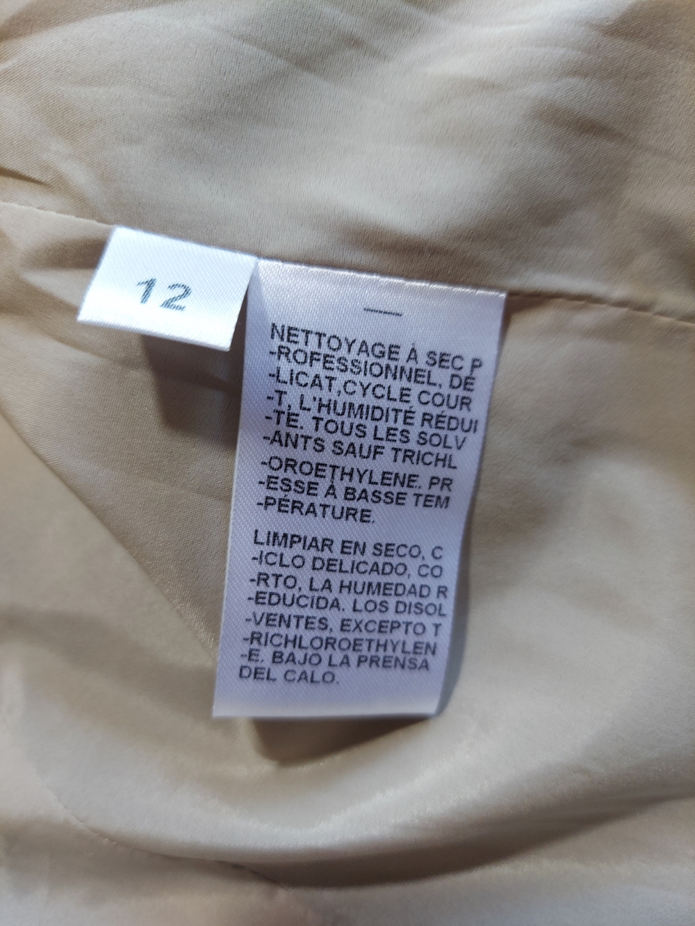 NWT Doncaster Beige Black Colorblock Zip Front Jacket Blazer Size 12 Career - Picture 10 of 10